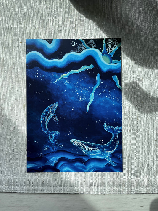 Starlit Whale-Song Print
